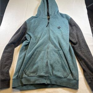 Rip Curl Teal and Gray Men's Hoodie